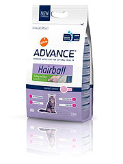 Advance Cat Hairball (Эдванс) сухой корм для кошек для Выведения шерсти