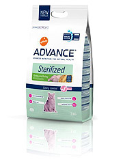 Advance Cat Sterilized (Эдванс) сухой корм для Стерилизованных кошек и кастрированных котов