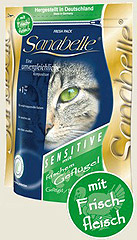 Bosch Sanabelle Sensitive with Poultry (Бош) Корм для кошек Аллергиков и длинношерстных Птица