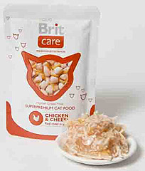Brit Care Cat Pouches Chicken & Cheese Пауч для кошек Курица и сыр