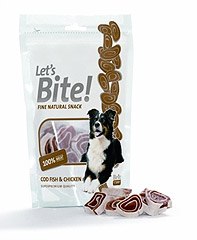Brit Care Let?s Bite Cod fish and chicken Лакомство для собак Рулет из трески  и курицы