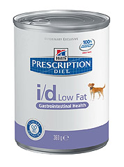 Hill's PD Canine I/D Low Fat Хиллс Диета для собак лечение заболеваний ЖКТ Низкокалорийный