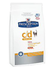 Hill's PD Feline C/D Multicare Minced with Chicken Хиллс Диета для кошек профилактика МКБ Курица