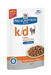 Hill's PD Feline K/D Хиллс Диета для кошек лечение заболеваний почек, МКБ (оксалаты, ураты)
