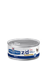 Hill's PD Feline Z/D Ultra Хиллс Диета консервы для кошек лечение острых пищевых аллергий 156гр