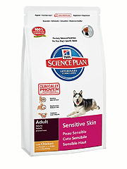 Hill's SP Canine Adult Sensitive Skin Хиллс сухой корм для собак с чувствительной кожей со вкусом курицы