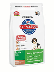 Hill's SP Canine Puppy Lamb&Rice Хиллс сухой корм для щенков со вкусом ягненка и рисом