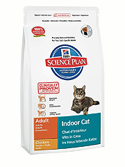 Hill's SP Feline Adult Indoor Cat Хиллс сухой корм для домашних кошек со вкусом курицы