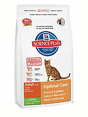 Hill's SP Feline Adult Rabbit Хиллс сухой корм для взрослых кошек со вкусом кролика