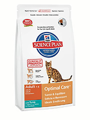 Hill's SP Feline Adult Tuna Хиллс сухой корм для взрослых кошек со вкусом тунца
