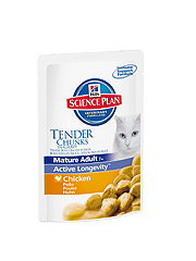 Hill's  SP Feline Mature 7+ Chicken Хиллс Пауч для  пожилых  кошек 7+ с курицей