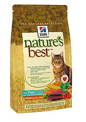 Hill's SP NB Feline Adult Tuna Хиллс сухой корм для взрослых кошек со вкусом тунца и овощами
