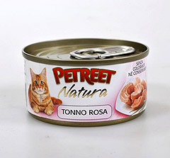 PETREET Tonno Rosa (Петрит) консервы для кошек Кусочки розового тунца