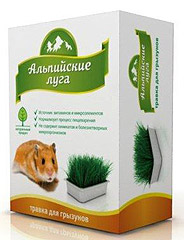 Альпийские луга Травка для грызунов (лоток) 60 гр