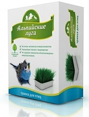 Альпийские луга Травка для птиц (лоток) 60 гр
