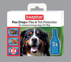 Беафар Flea Drops Large Dogs Капли для собак средних и крупных пород 20-70кг.