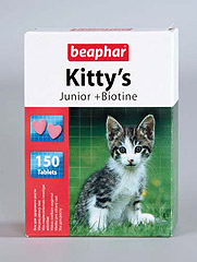 Беафар Kitty`s Junior Витаминизированное лакомство для котят сердечки