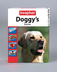 Беафар Senior Doggy's Витаминизированное лакомство для пожилых собак 75таб.