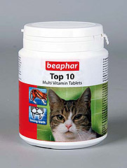 Беафар Top 10 Витамины для кошек 180 шт.