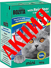 BOZITA Mini Reindeer Tetra Recart консервы для кошек кусочки в желе с Мясом Оленя