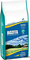 BOZITA Sensitive Lamb & Rice 21/11 сухой корм для взрослых собак Ягненок и рис