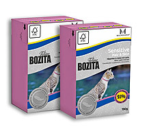 BOZITA Funktion Sensitive Hair&Skin кусочки Лосося в желе для кошек с чувствительной кожей и шерстью