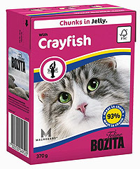 BOZITA Feline Crayfish Jelly консервы для кошек Кусочки в желе Лангуст