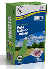 BOZITA Turkey Jelly консервы для собак Кусочки в желе Индейка