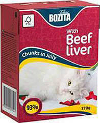 BOZITA Feline Beef liver Jelly консервы для кошек Кусочки в желе Говяжья печень