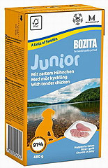 BOZITA Junior Jelly консервы для щенков и молодых собак Кусочки в желе с Курицей