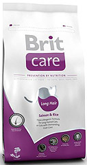 Brit Care Cat Long Hair Salmon & Rice для Длинношерстых кошек с Лососем и рисом.