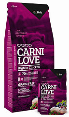 Brit  Carnilove High in Chicken Брит беззерновой сухой корм для взрослых собак с курицей