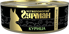 Четвероногий Гурман консервы для кошек Голден Курица натуральная в желе