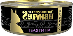Четвероногий Гурман консервы для кошек Голден Телятина натуральная в желе
