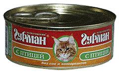 Четвероногий гурман  Мясное ассорти для кошек с птицей 340 гр. х 12 шт.