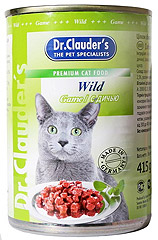 Dr. Clauder`s (Доктор Клаудер) консервы для кошек с дичью 20шт х 415гр