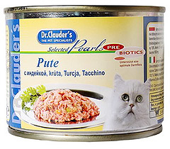 Dr. Clauder`s (Доктор Клаудер), консервы для кошек с индейкой, 200гр. х 12шт.