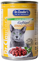 Dr. Clauder`s (Доктор Клаудер), консервы для кошек с курицей, 415гр х 20шт