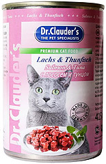 Dr. Clauder`s (Доктор Клаудер), консервы для кошек с лососем/тунцом, 400гр х 20шт