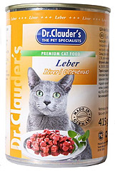 Dr. Clauder`s (Доктор Клаудер), консервы для кошек с печенью, 415гр х 20шт