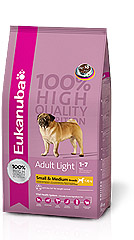 Eukanuba Adult Light Small & Medium Breed сухой корм для собак мелких и средних пород (облегченный)