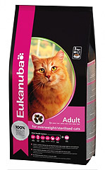 Eukanuba Adult Light with Chicken  сухой корм с курицей для кошек (облегченный)