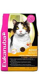 Eukanuba Adult with Chicken сухой корм для кошек с курицей