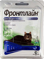Фронтлайн Спот Он Капли для кошек от блох и клещей К 0,5мл 1 пипетка