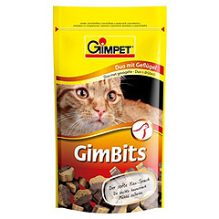 Gimpet (Джимпет) Gimbits Duo Лакомства с домашнй птицей для кошек 50гр
