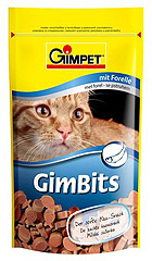 Gimpet (Джимпет) Gimbits Лакомства с форелью для кошек 50гр