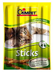 Gimpet (Джимпет) Sticks Колбаски ягненок+рис для кошек 4 шт 20гр