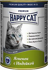 Happy Cat (Хэппи Кэт) Кусочки в желе Ягненок и индейка