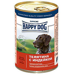 Happy Dog (Хэппи Дог) Кусочки в фарше Телятина с индейкой