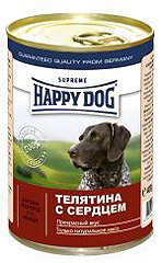 Happy Dog (Хэппи Дог) Кусочки в фарше Телятина с сердцем